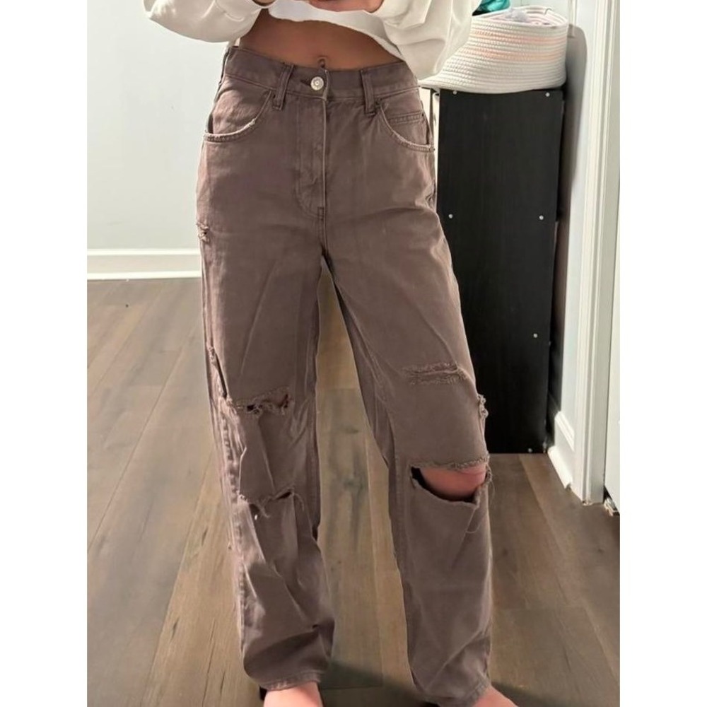URBAN OUTFITTERS BDG Brown Boyfriend Distressed Jeans NWT Baggy Urban | W26/L32